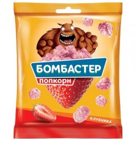Попкорн со вкусом клубники Бомбастер 50 гр