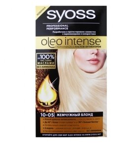 Краска для волос Syoss Oleo 10-05 жемчужный блонд 115мл