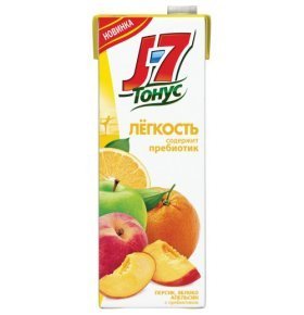 Нектар J7 Тонус Легкость Персик, яблоко, апельсин 1,45 л