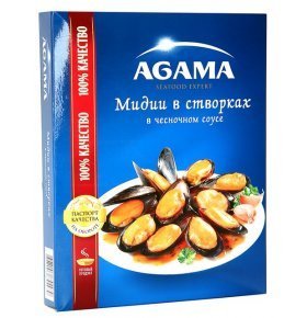 Мидии в чесночном соусе Agama 450 гр