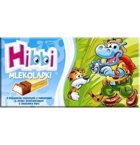 Молочный шоколад с кремовой начинкой Hibbi 100 гр