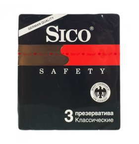 Презервативы Safety классические Sico 3 шт