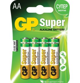 Батарейки щелочные GP Super тип AA 8 шт