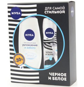 Набор подарочный Увлажнение и защита гель для душа дезодорант-спрей Nivea