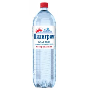 Питьевая вода газированная Пилигрим 1,5 л