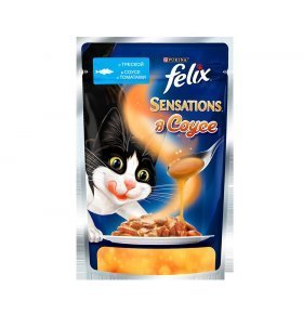 Корм для кошек Felix треска в томате 85г