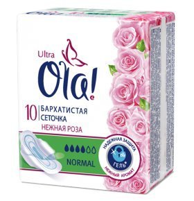 Прокладки женские Ola! Normal нежная роза 10 шт
