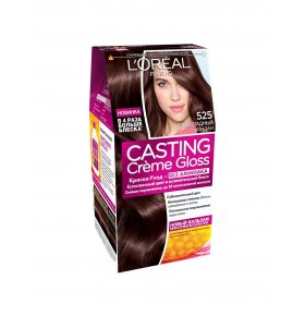Стойкая краска-уход для волос Casting Creme Gloss без аммиака, оттенок 525, Шоколадный фондан L'Oreal Paris