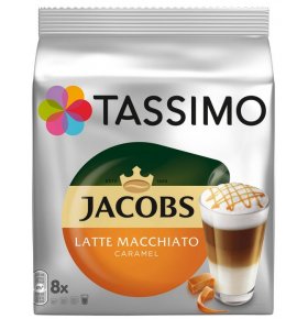 Кофе молотый в капсулах Tassimo Latte Macchiato Caramel Jacobs 268 гр
