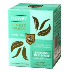 Чай зеленый Newby цветы жасмина, 100г