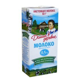 Молоко Домик в деревне 0,5% 950г