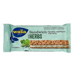 Хлебцы ржаные Sandwich Cheese & Herbs Wasa 30 гр