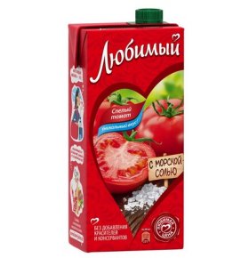 Сок спелый томат Любимый 1,93л