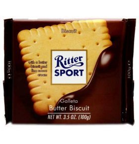 Шоколад молоч Ritter Sport с начин из слив печенья 100г