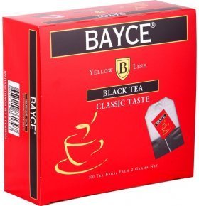 Классический вкус черный чай в пакетиках Bayce 100*2г