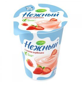 Продукт йогуртный Campina Нежный клубника 1,2% 320г