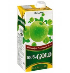 Сок 100% Gold классик яблоко 1,93л