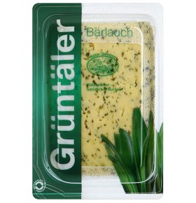 Сыр с черемшой Грюнталер 45% 150 гр