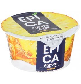 Йогурт натуральный с ананасом 4,8% Epica 130 гр