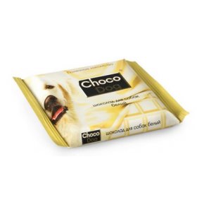 Лакомство для собак Choco Dog шоколад белый Veda 45 гр