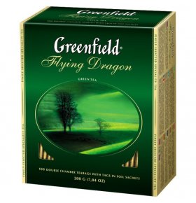 Чай зелёный байховый Greenfield Флаинг Драгон100х2г