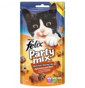 Корм для кошек Felix Party Mix оригинальный 60г