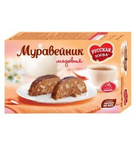 Торт песочный Муравейник медовый Русская Нива 340 гр