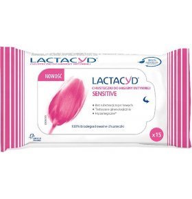 Салфетки для чувствительной кожи Lactacyd 15 шт