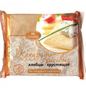 Хлебцы кукурузно-рисовые без глютена Шугарофф 60 гр