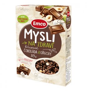 Мюсли Хрустящие шоколад с орехами Emco 375 гр