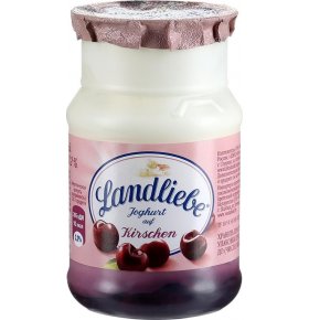 Йогурт с вишней 3,2% бидон Landliebe 130 гр