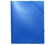 Папка на резинке A4 пластиковая синяя Attache 200 листов