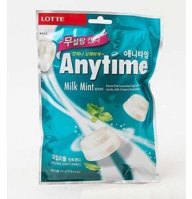 Карамель Lotte Anytime Milkmint 74 гр