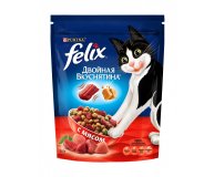 Корм сухой для кошек Двойная вкуснятина с мясом Felix 750 г