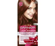 Стойкая крем-краска для волос Color Sensation, Роскошь цвета оттенок 6.0, Роскошный темно-русый Garnier