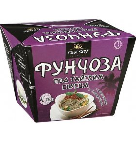 Вермишель Premium фунчоза под тайским соусом Сен Сой 125 гр