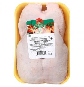 Цыпленок бройлер грудка с кожей охлажденное вес Куриное царство вес