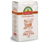 Мука Экстра пшеничная хлебопекарная Makfa 2 кг