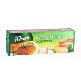 Картофельные котлеты с грибами Green Морозко 450 гр
