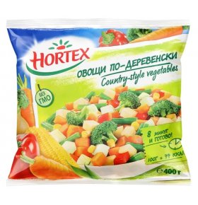 Замороженная смесь овощи по-деревенски Hortex 400 гр