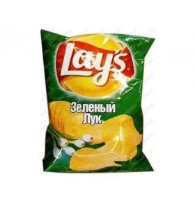 Чипсы картофельные Lay's со вкусом зеленого лука 80 гр