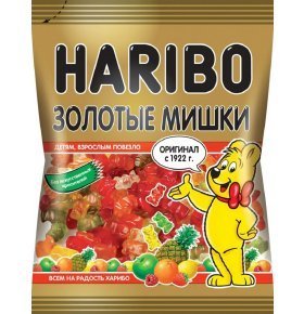 Конфеты Haribo Золотой мишка 140 гр
