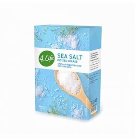Крупная йодированная морская соль 4Life 1кг
