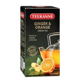 Чай Ginger Orange зеленый с имбирем и апельсином Teekanne 25 шт х 1,75 гр
