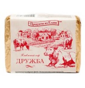 Сыр плавленый Дружба 60% Продукты из Елани 90 гр