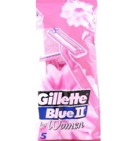Станок женский Gillette улучшенный Blue II однораз. 5шт/уп