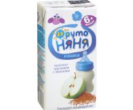 Кашка молочно-гречневая с яблоком с пребиотиками ФрутоНяня 200 мл