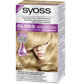 Краска для волос Gloss Sensation 9-6 Ванильный латте Syoss 115 мл
