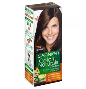 Стойкая питательная крем-краска для волос Color Naturals оттенок 4.3 Золотистый каштан Garnier