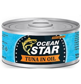 Тунец филе в масле Ocean Star 185 гр